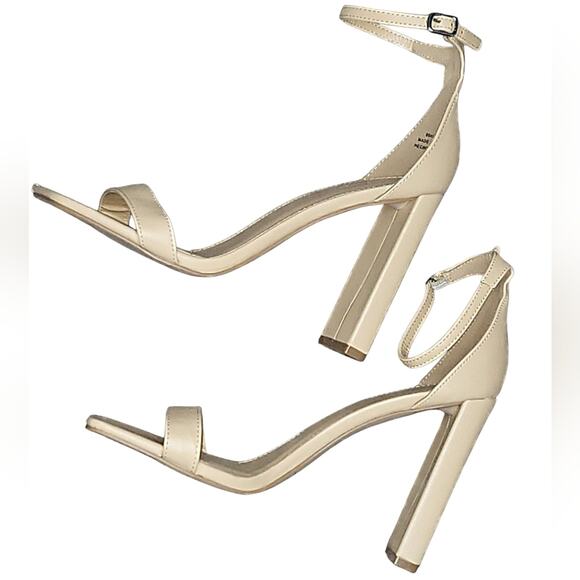 Forever 21 Y2K Elegant Cream Women's Square Toe Heels - Picture 2 of 5